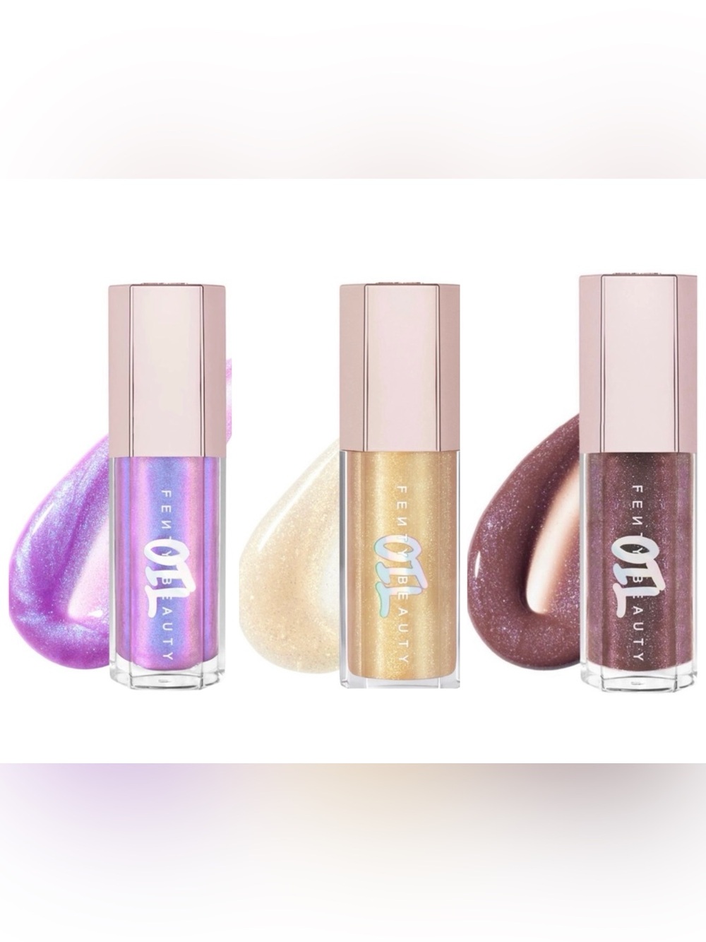 Fenty Beauty Gloss Bomb Luminizing Lip Oil Glosses Trio Brand New